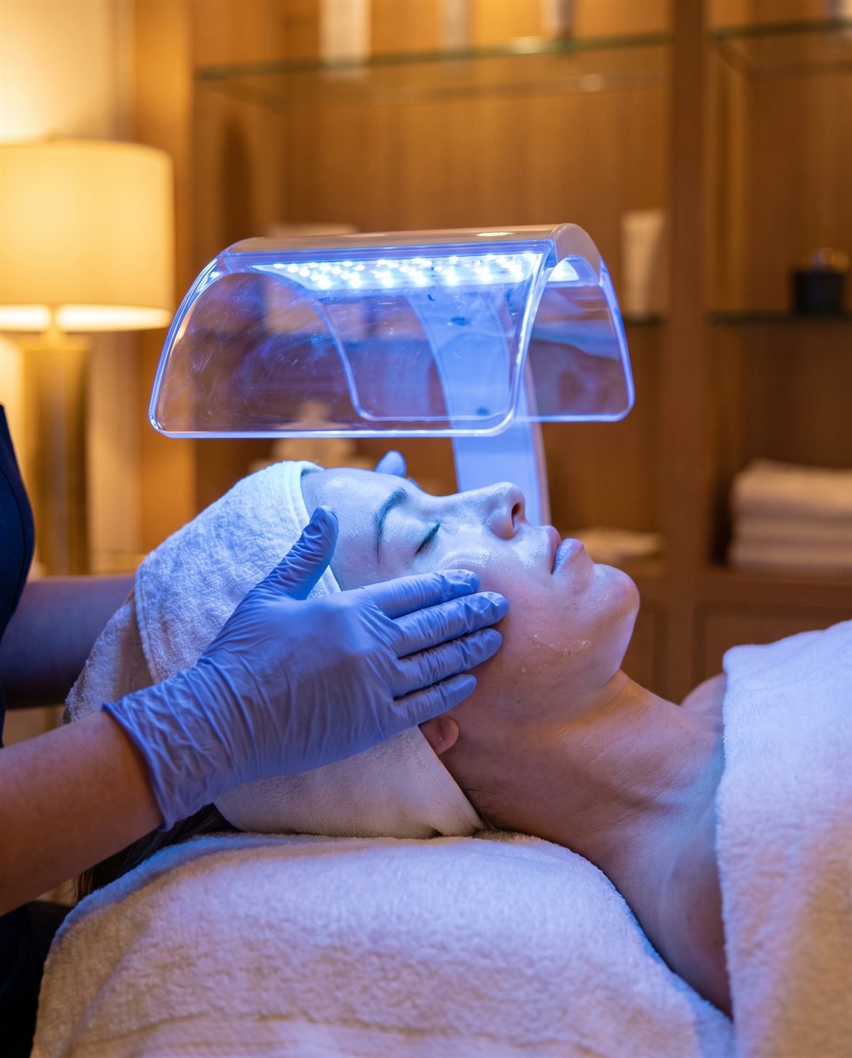 Carbon laser peel facial treatment