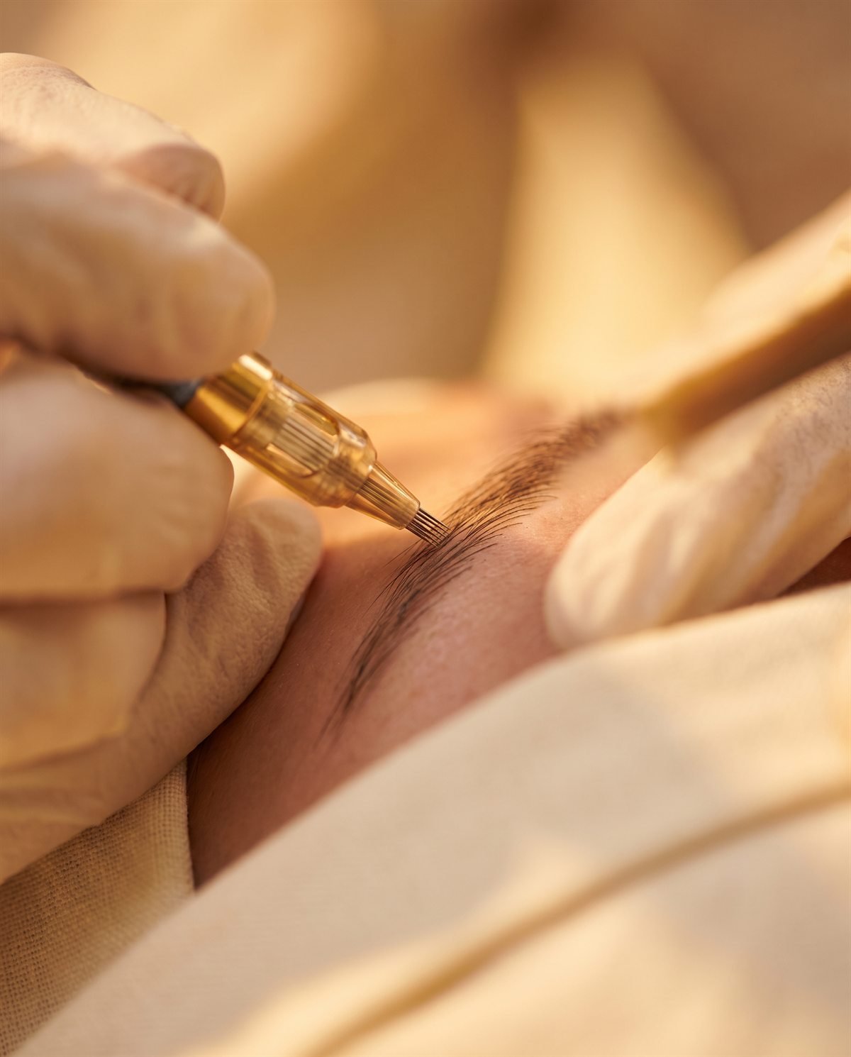 Microblading eyebrow treatment